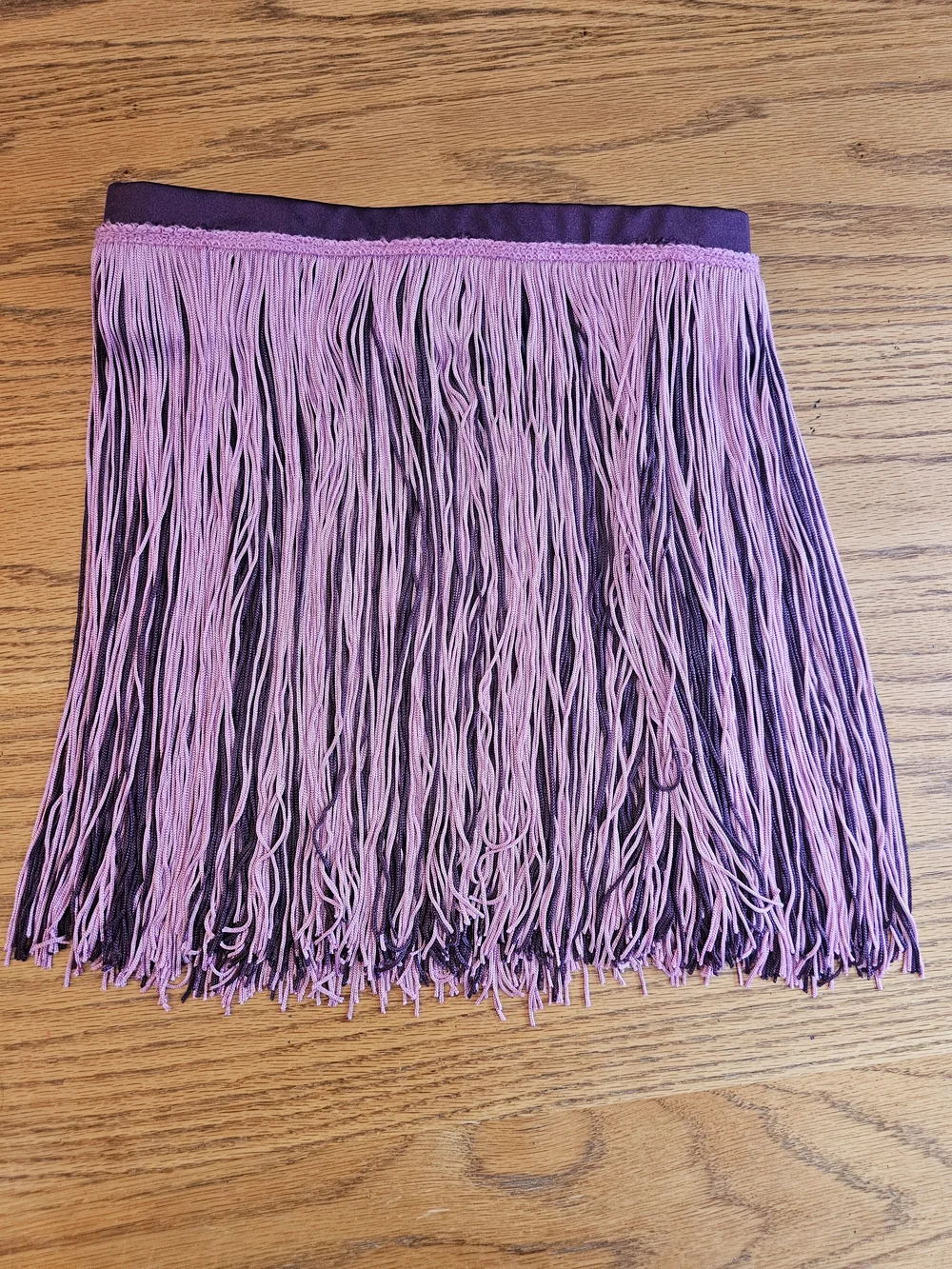 Weissman 3-in-1 Girls Purple Glitter Lace Dance Costume Set Tutu Fringe LC 10/12